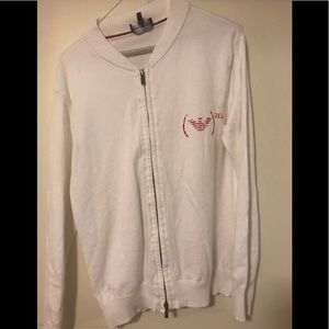 Emporia Armani zip front light sweatshirt/sweater